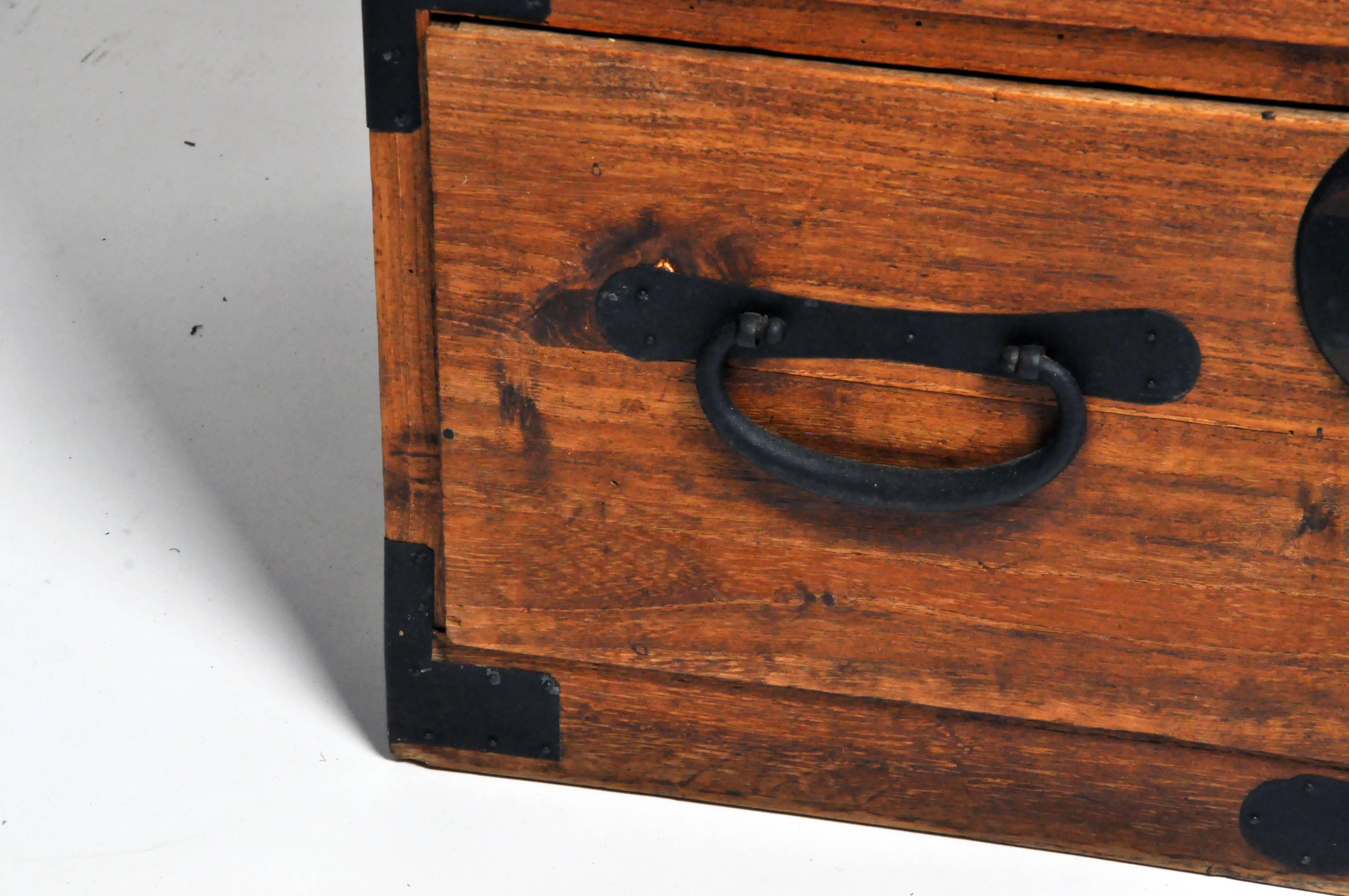 Japanese Tansu with Black Color Hardware 8