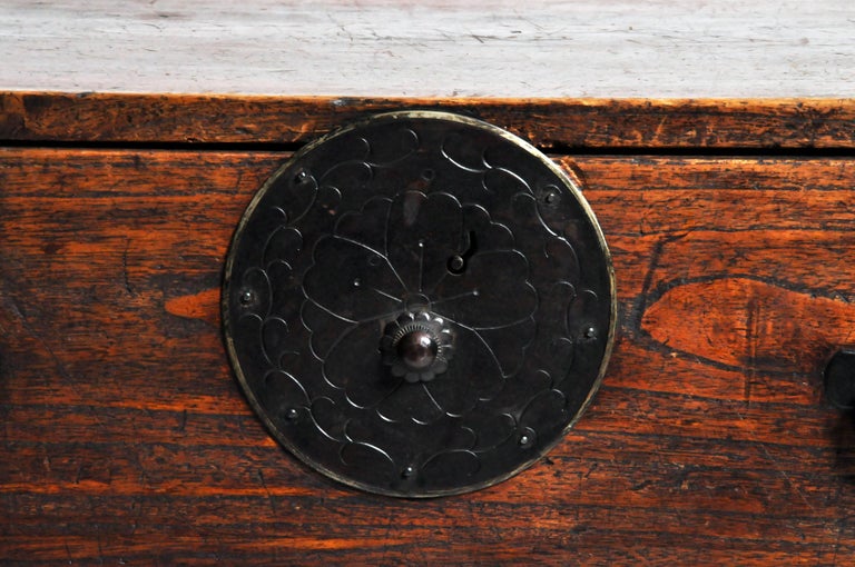 Japanese Tansu with Black Color Hardware at 1stDibs