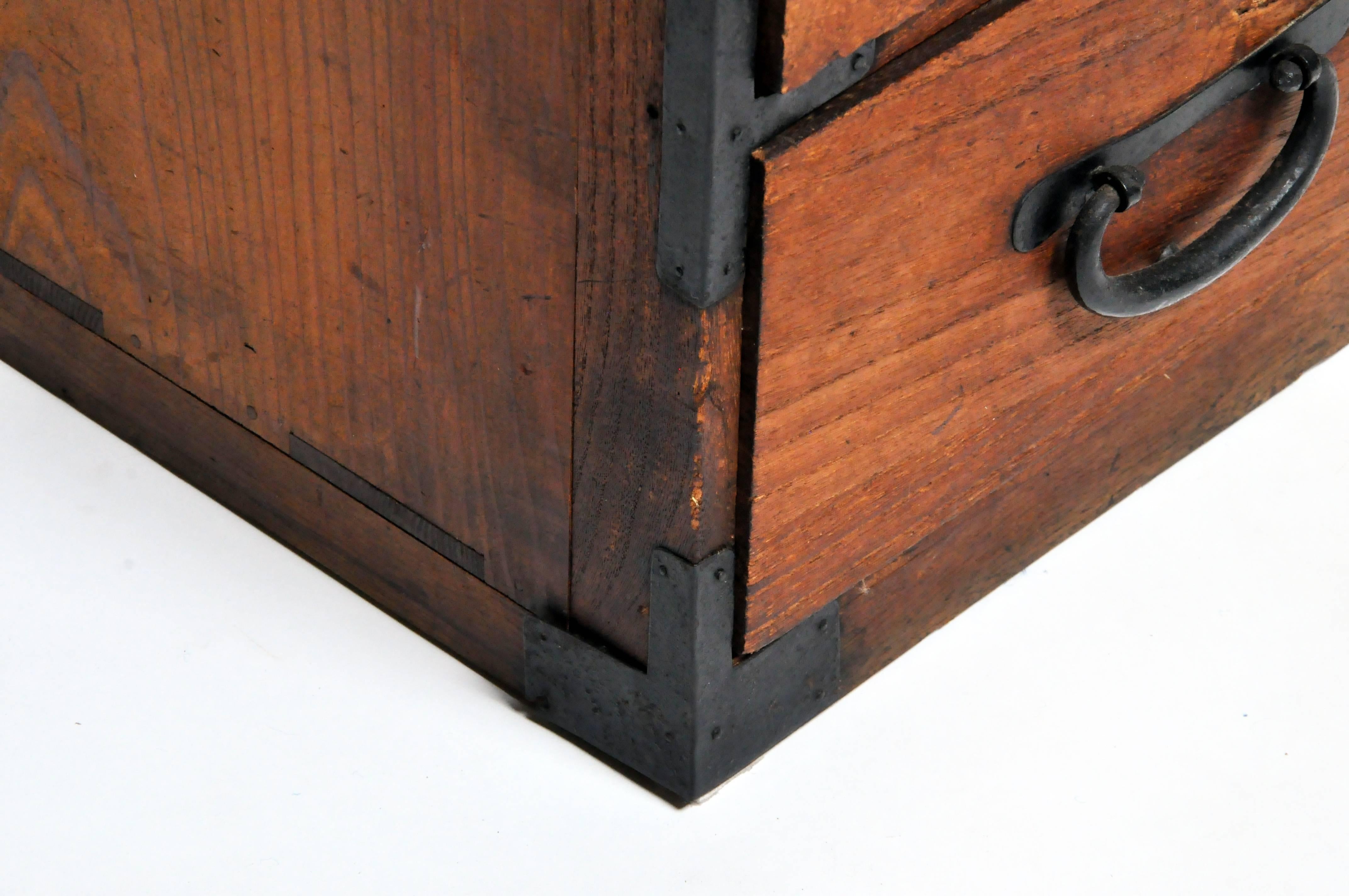 Japanese Tansu with Black Color Hardware 9