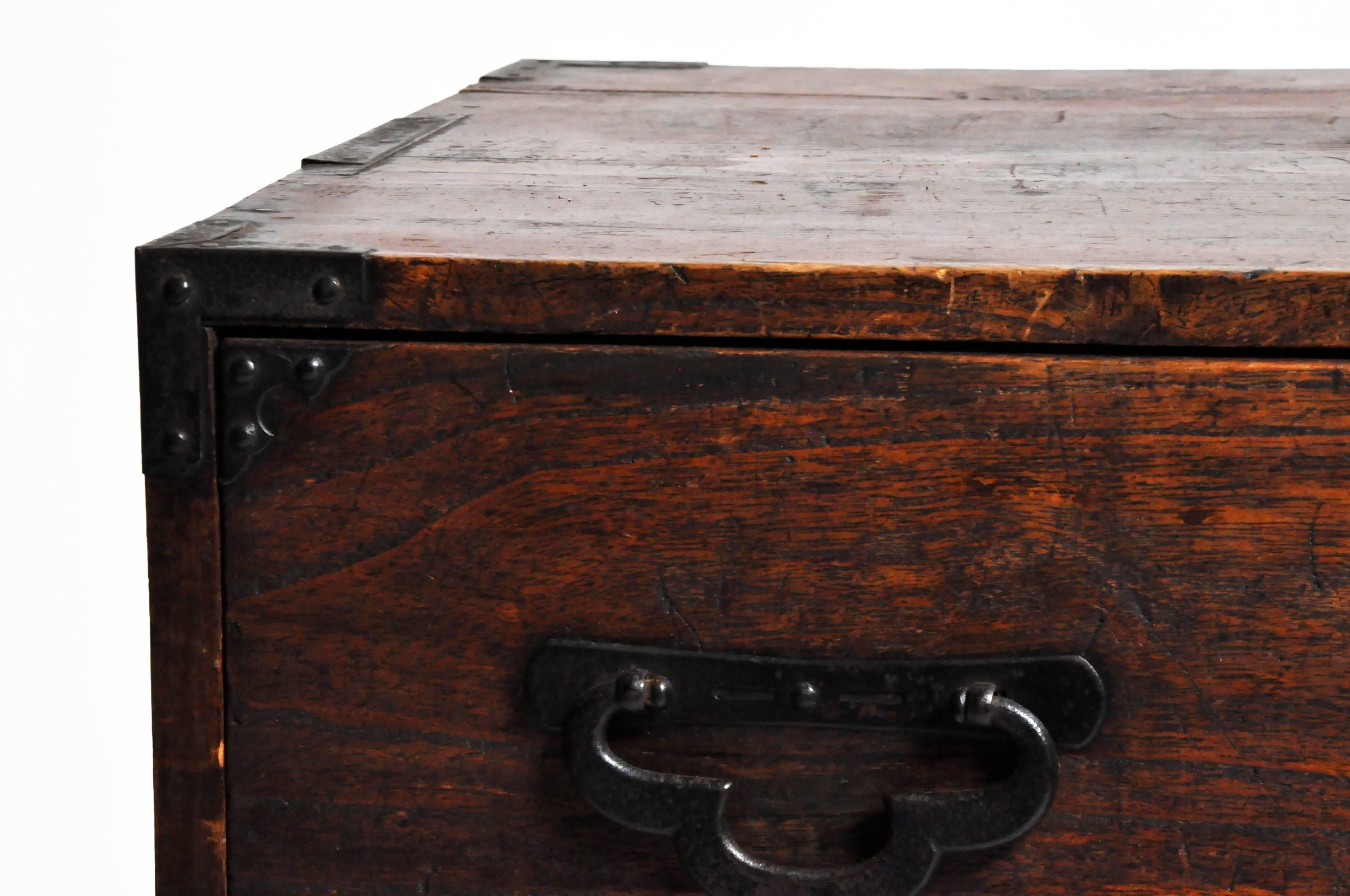 Japanese Tansu with Black Color Hardware 8