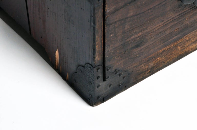 Japanese Tansu with Black Color Hardware at 1stDibs