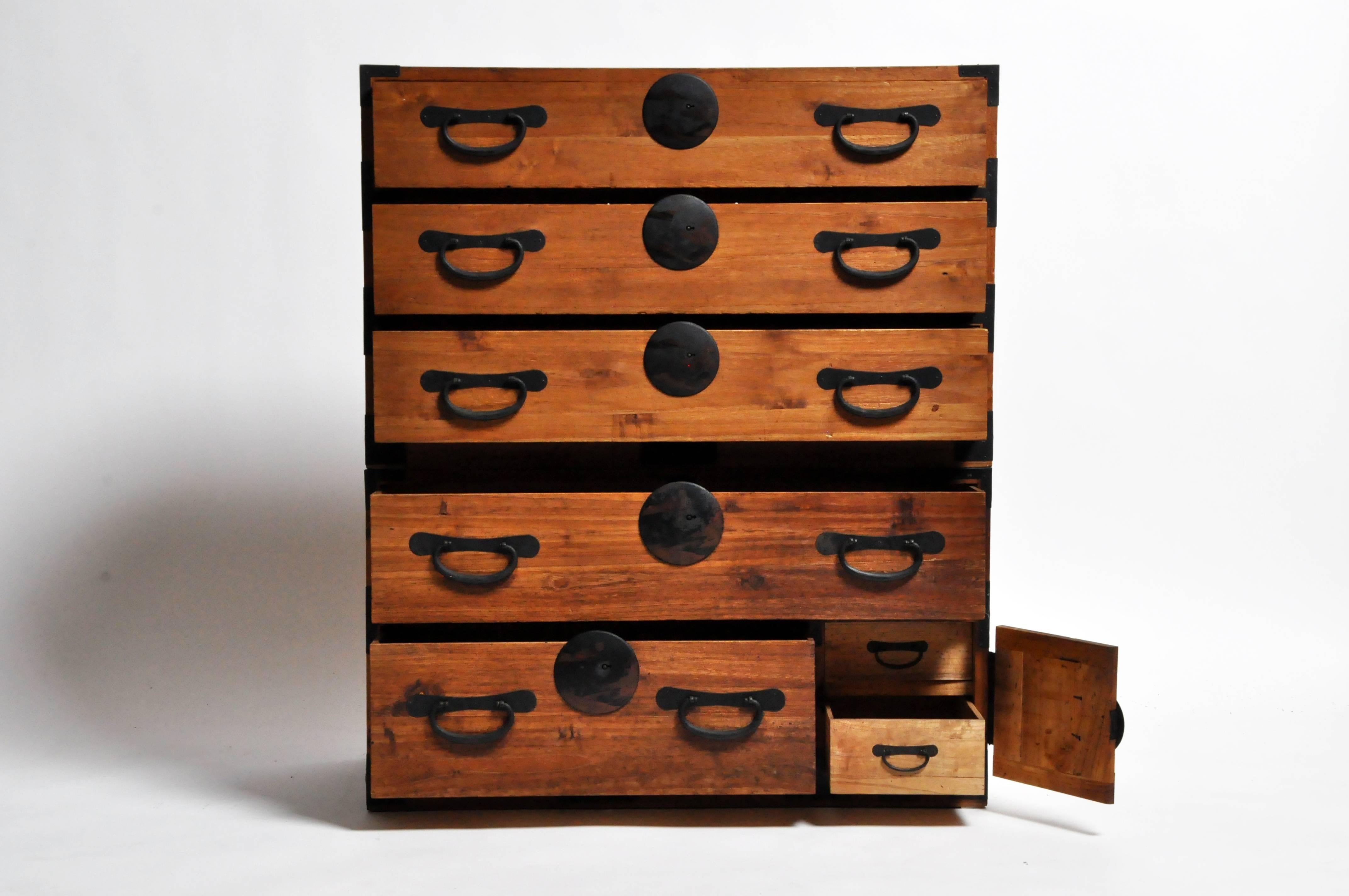 Japanese Tansu with Black Color Hardware 1