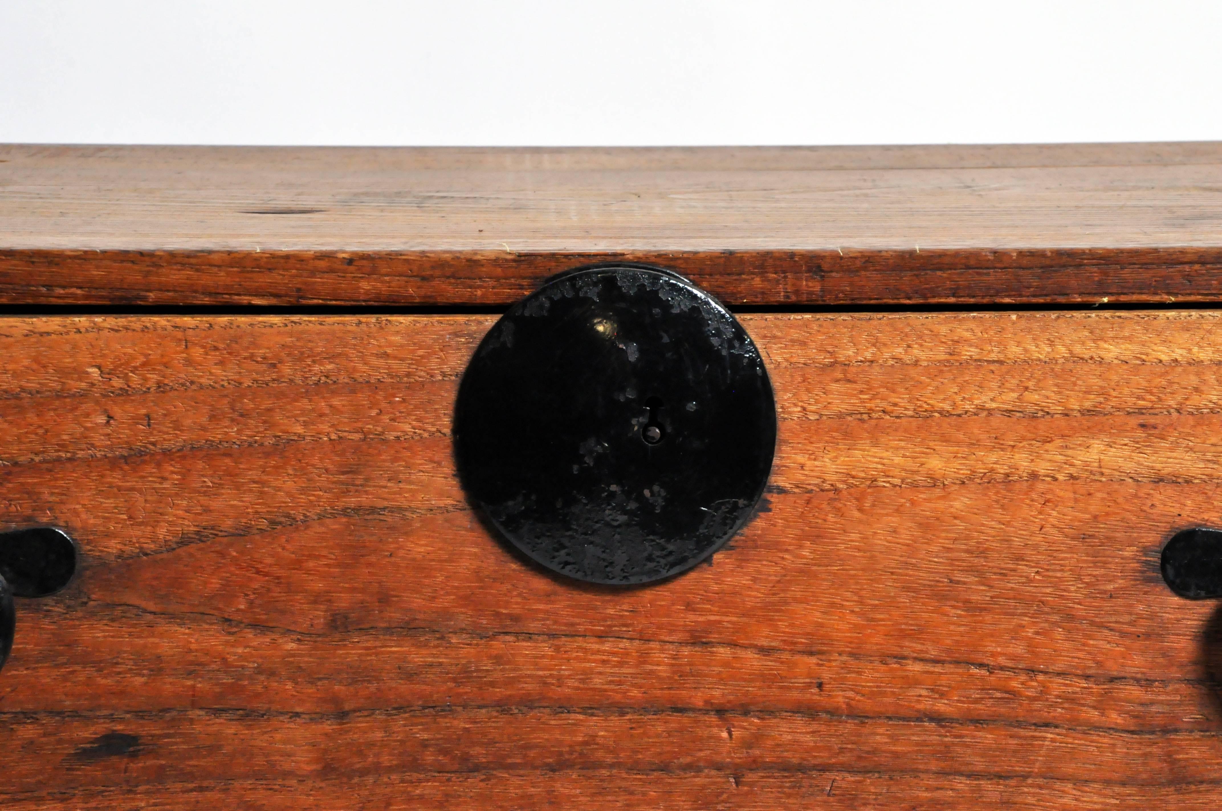 Japanese Tansu with Black Color Hardware 1