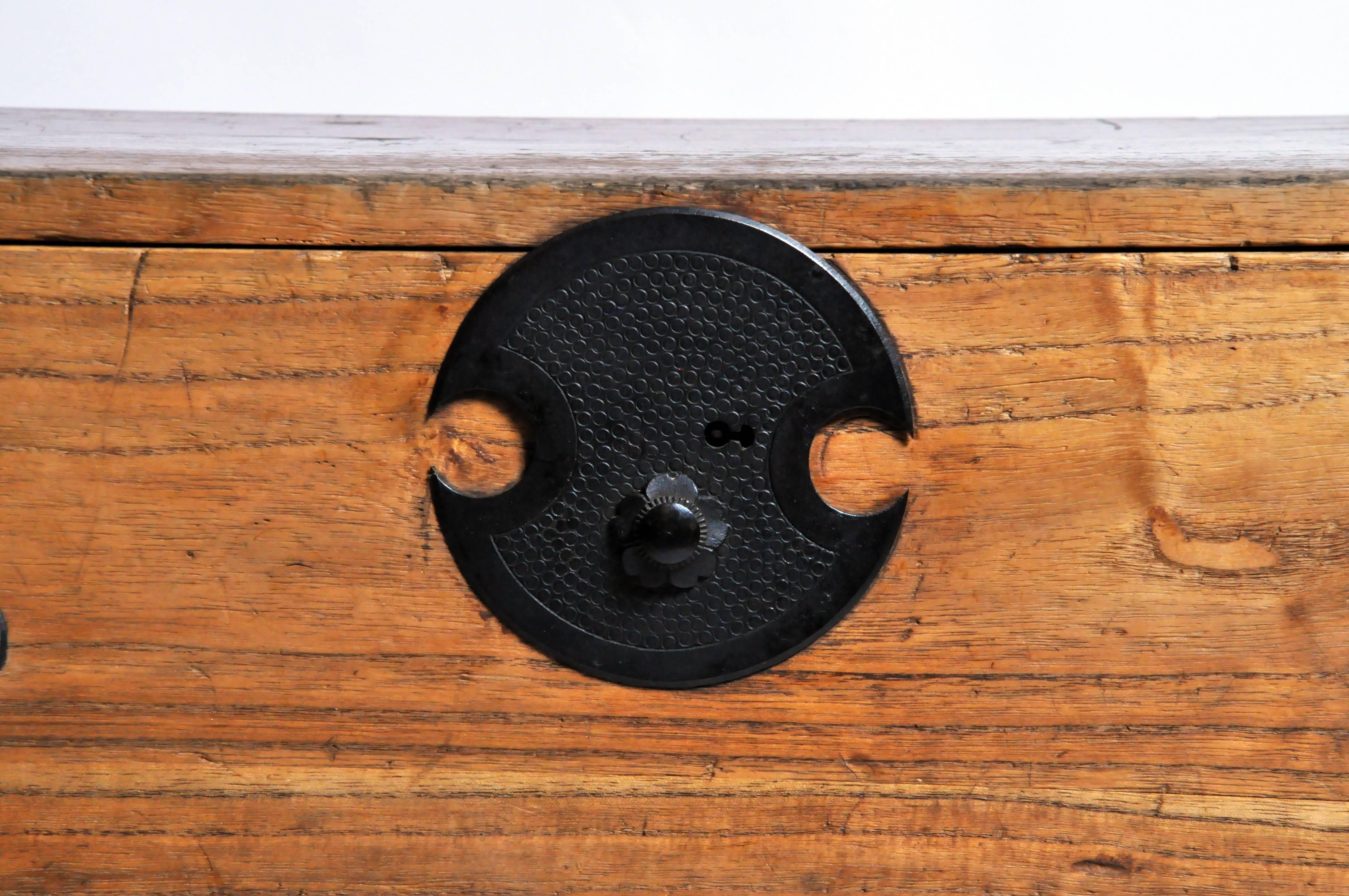 Japanese Tansu with Black Color Hardware 2