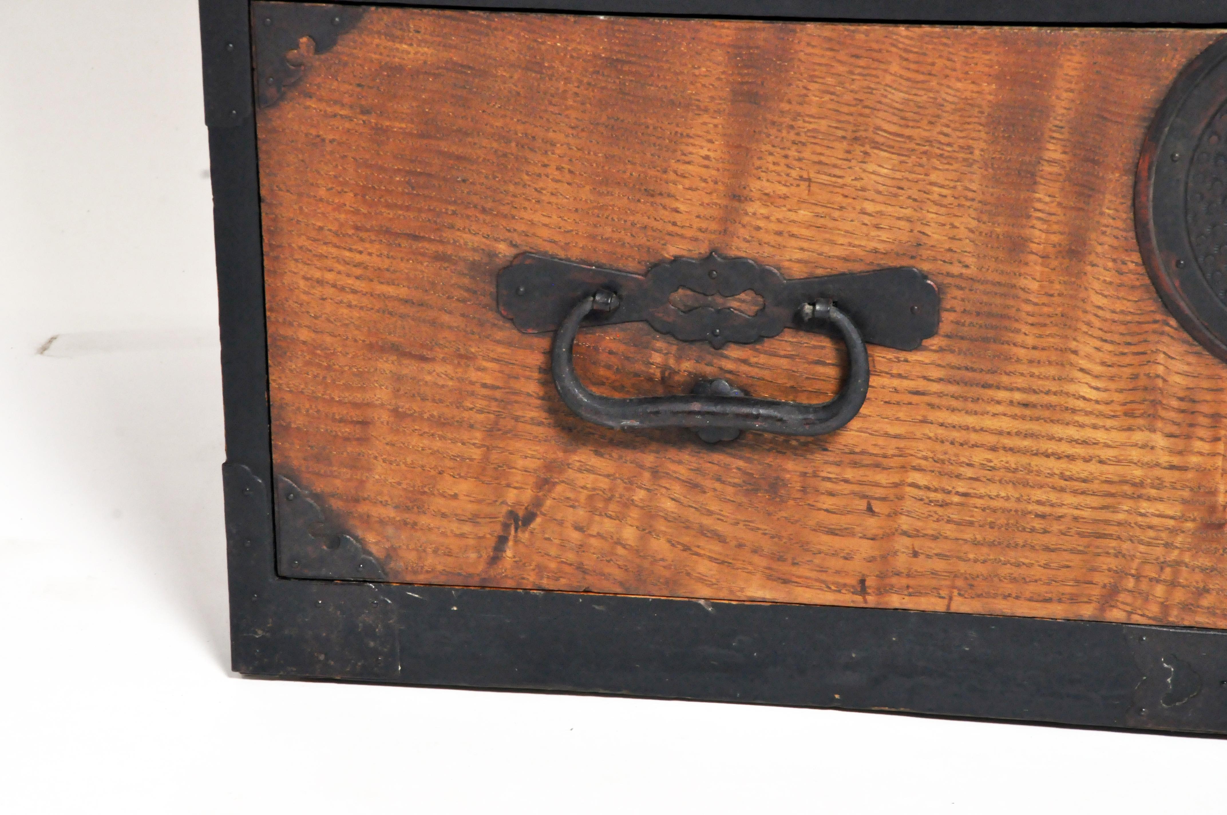 Japanese Tansu with Hand-Forged Hardware 2