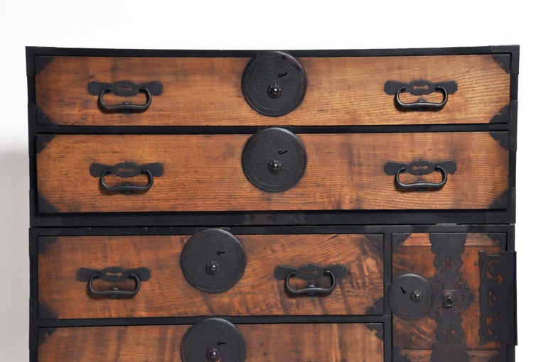 Japanese Tansu with Hardware at 1stDibs
