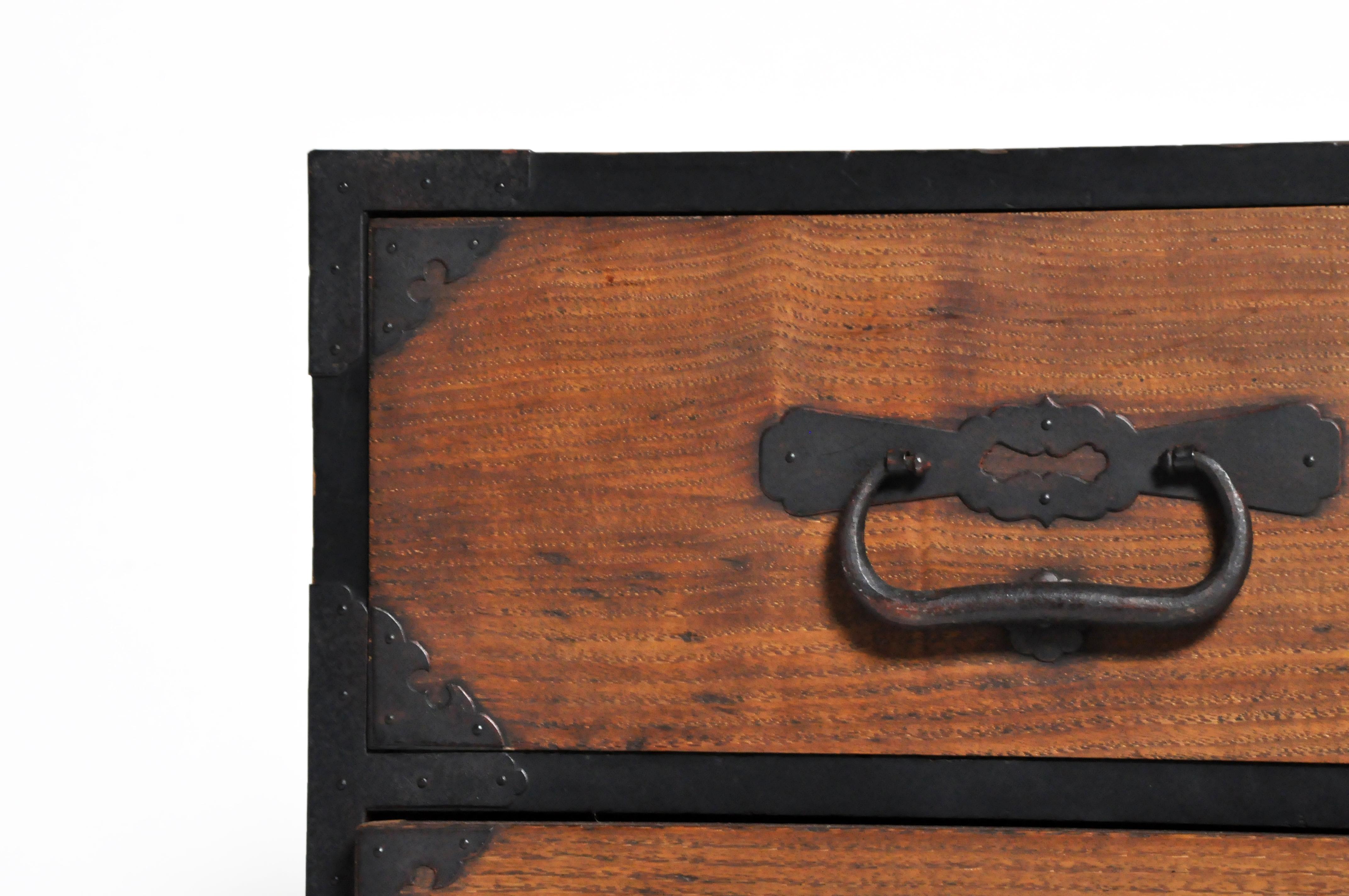 20th Century Japanese Tansu with Hand-Forged Hardware