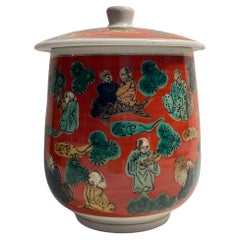 Tazza da tè giapponese con coperchio di Mokubei AOKI 1970s showa