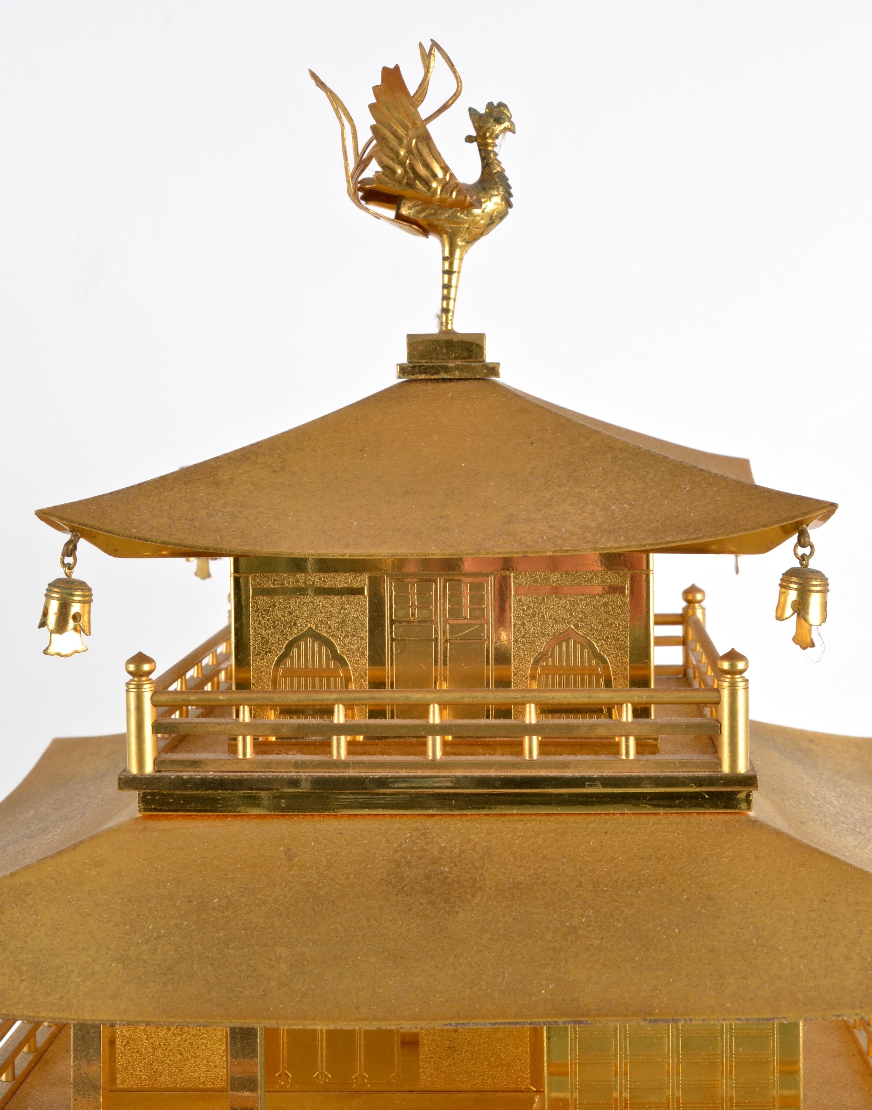 Japanisches Teehaus-Modell (Messing)