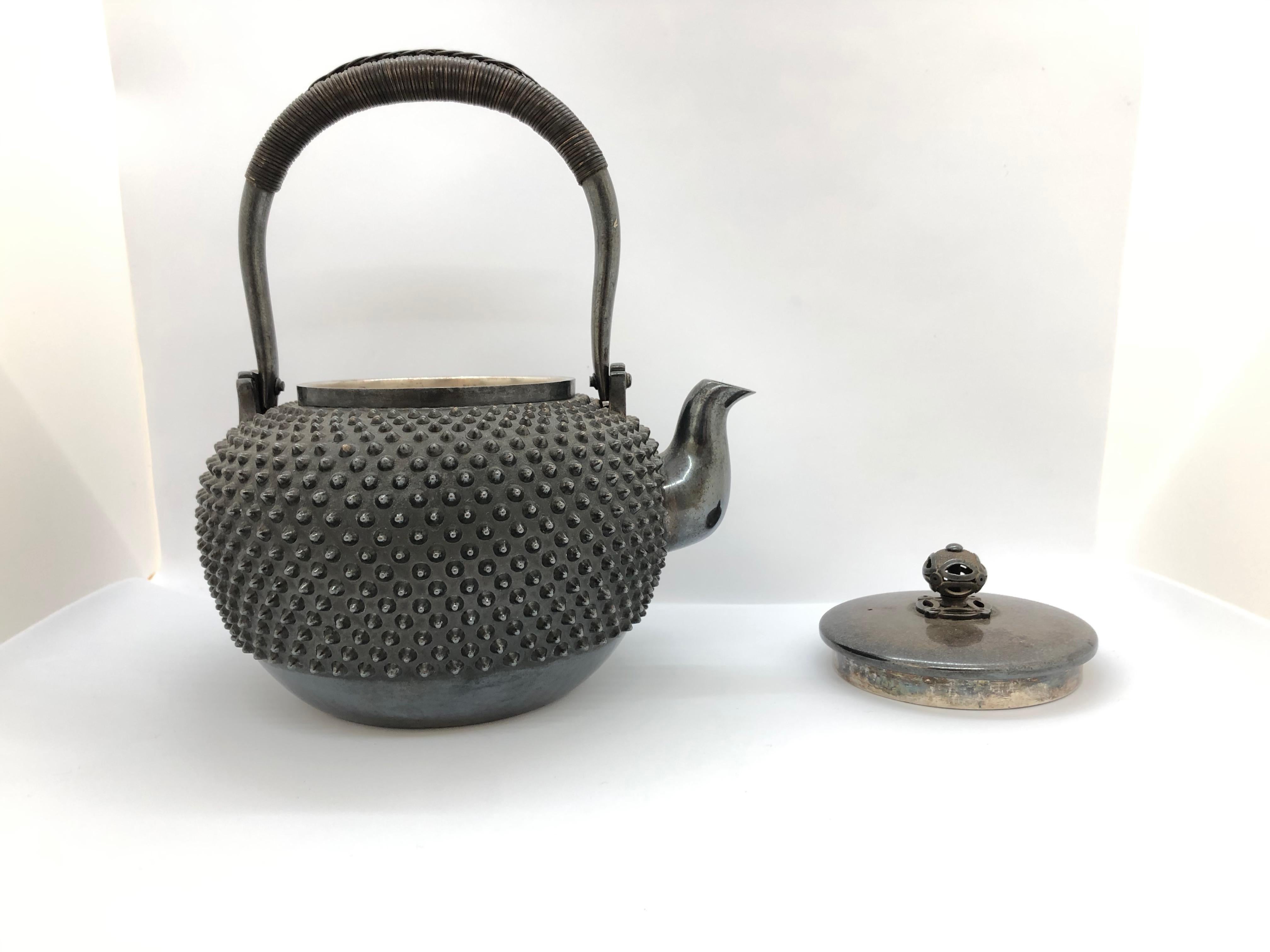 Silver Japanese Teapot, 19th Century