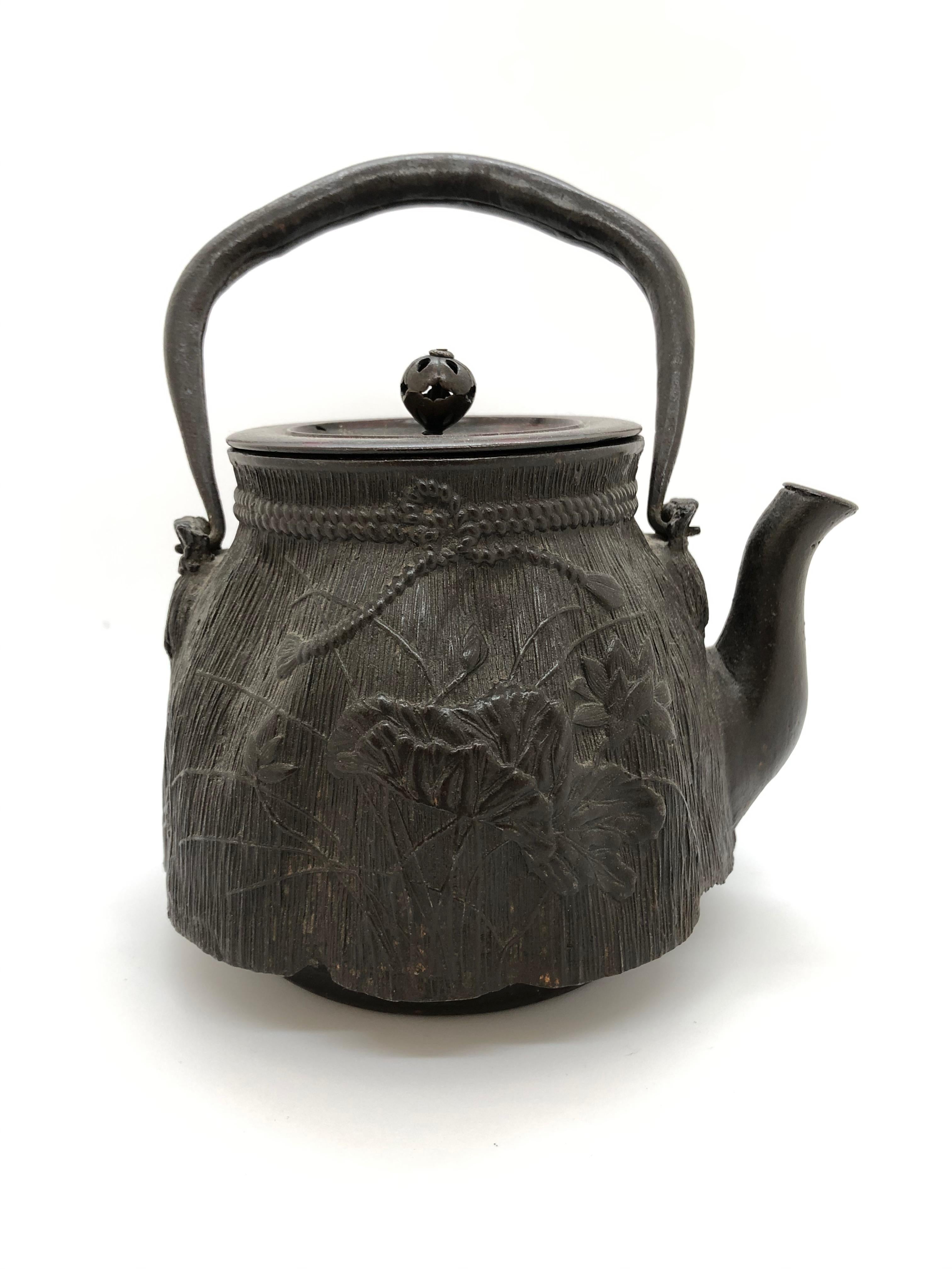 Bronze Japanese Teapot, Late 19th Century For Sale