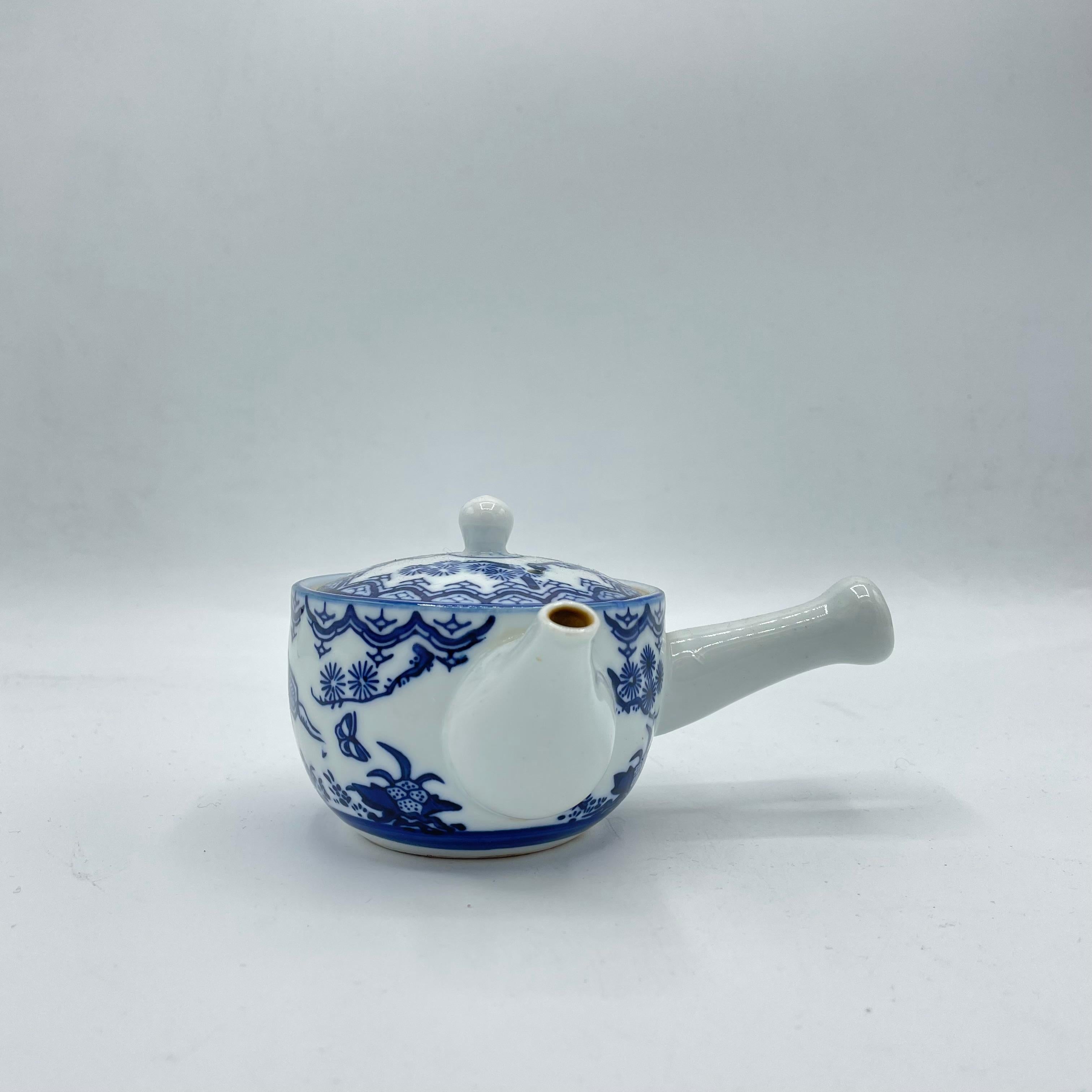 Showa Teiera giapponese Kyoyaki Seifu 1960 Karabito in vendita
