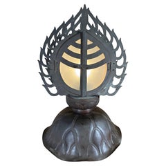 Linterna Hoju del Altar del Templo Japonés Simboliza la Concesión de Deseos y la Buena Fortuna