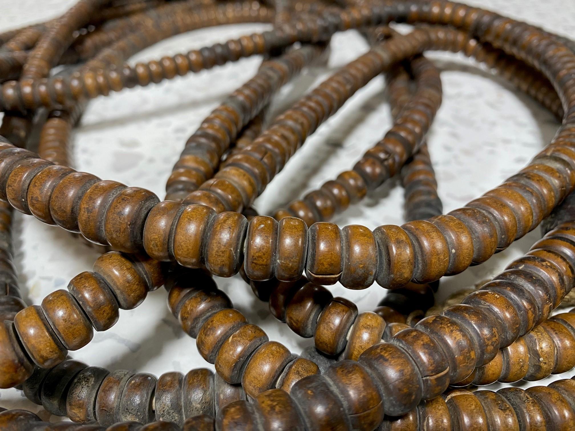 Japanese Temple Buddhist Monk Samurai Juzu Prayer Beads Mala Rosary Necklace For Sale 1