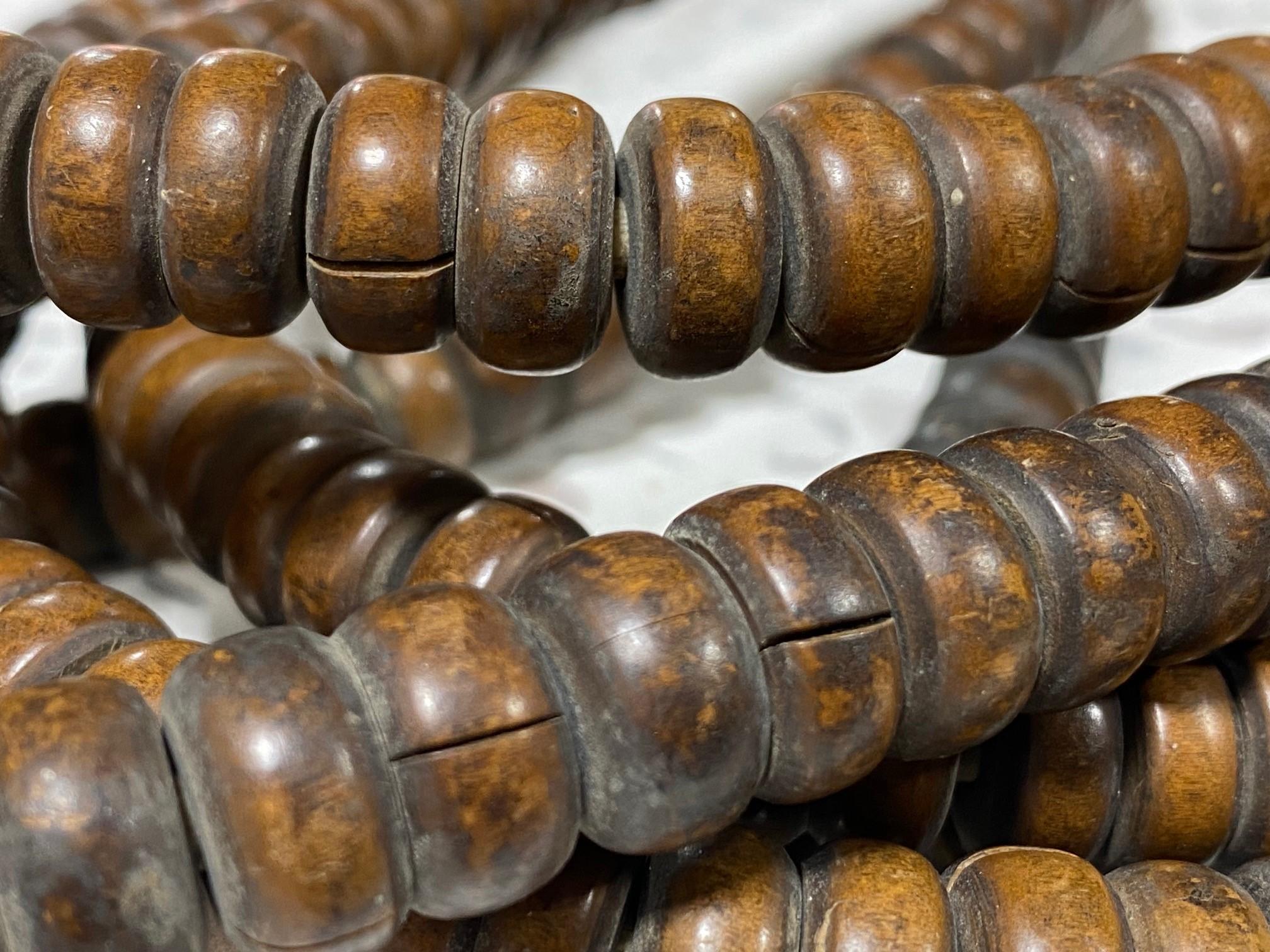 Japanese Temple Buddhist Monk Samurai Juzu Prayer Beads Mala Rosary Necklace For Sale 2