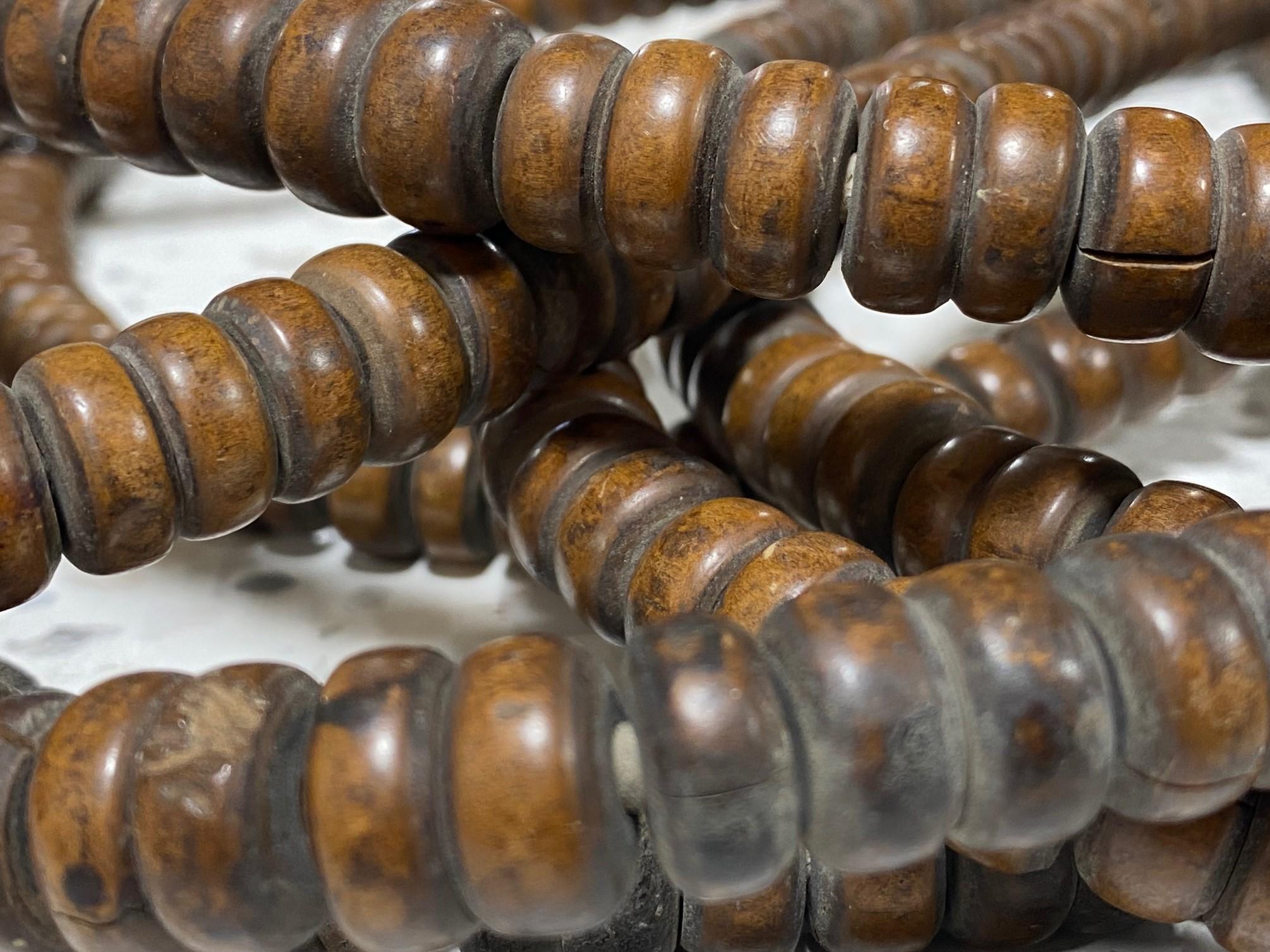 Japanese Temple Buddhist Monk Samurai Juzu Prayer Beads Mala Rosary Necklace For Sale 3