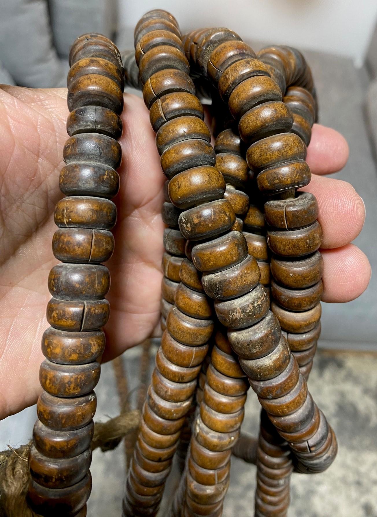 Japanese Temple Buddhist Monk Samurai Juzu Prayer Beads Mala Rosary Necklace For Sale 7