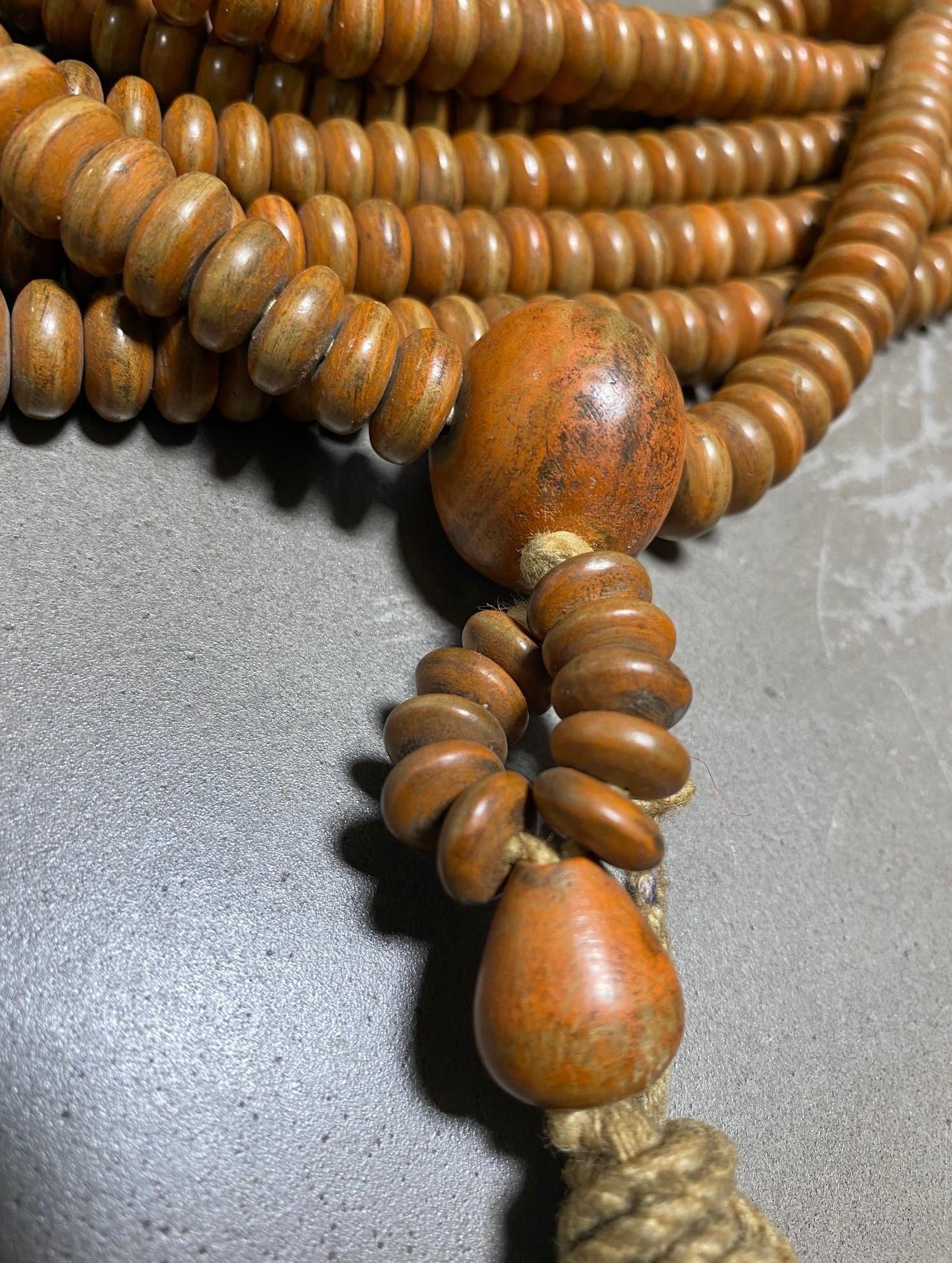 Japanese Temple Shrine Buddhist Monk Juzu Prayer Beads Mala Rosary Necklace 1