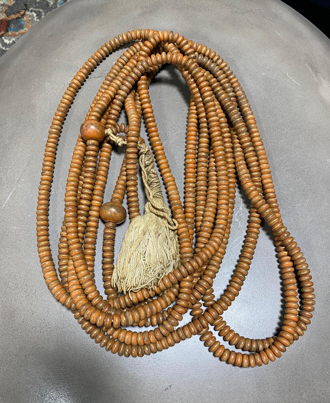 Japanese Temple Shrine Buddhist Monk Juzu Prayer Beads Mala Rosary Necklace 4