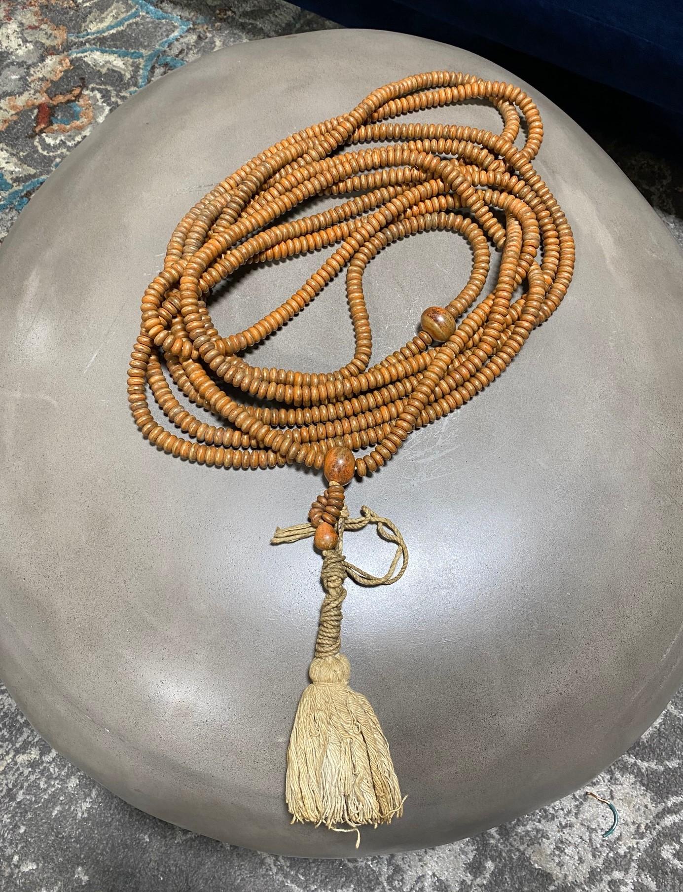 Japanese Temple Shrine Buddhist Monk Juzu Prayer Beads Mala Rosary Necklace 5