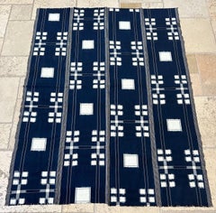 Japanese Textile Panel Double Ikat Kasuri Futon Cover