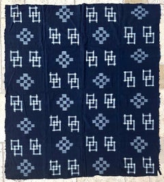Japanese Textile Panel Double Ikat Kasuri Futon Cover