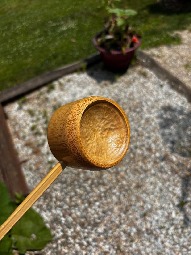 20ième siècle Trois louches d'eau japonaises en bambou authentiques 