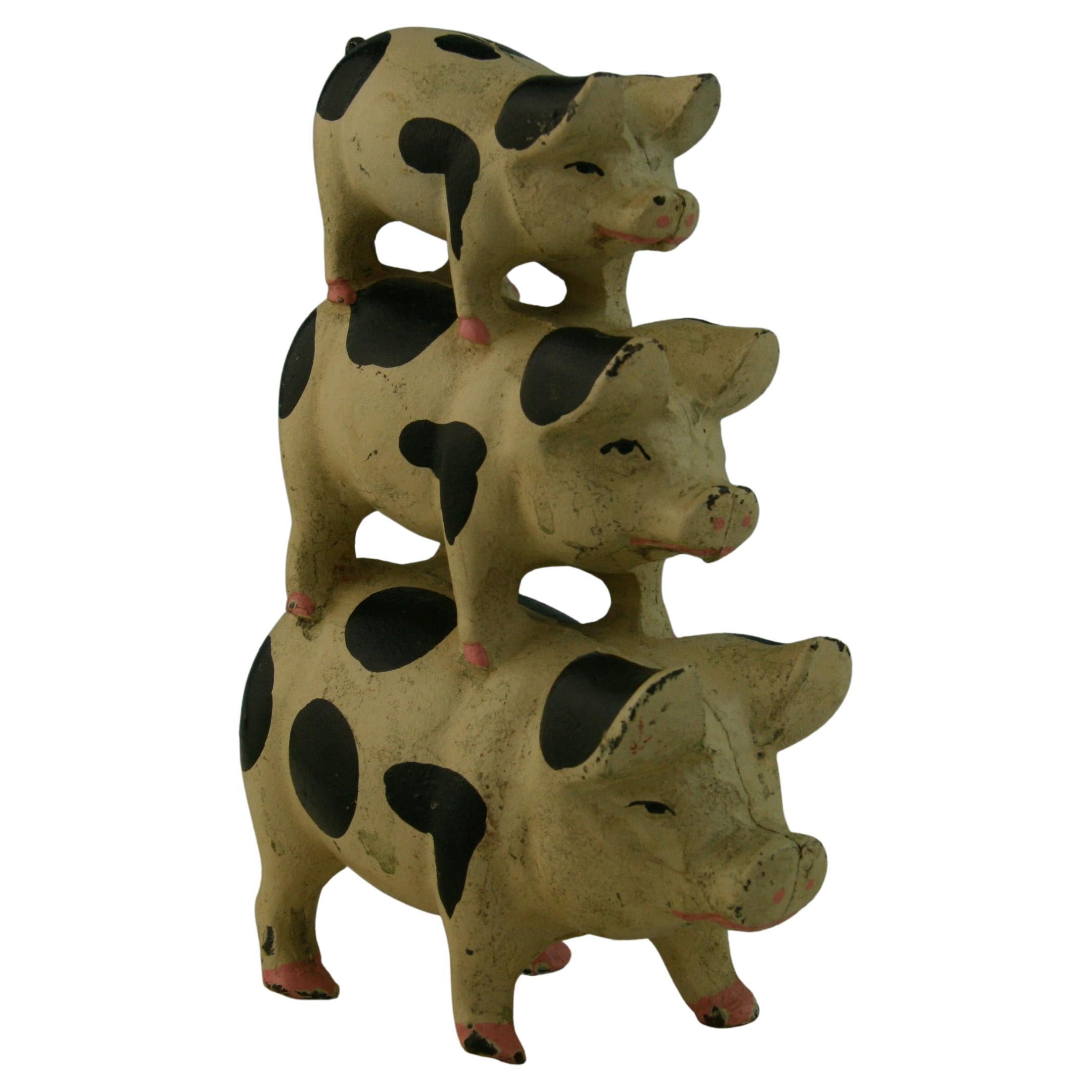 Antique Duck Garden Statue with Original Paint at 1stDibs garden