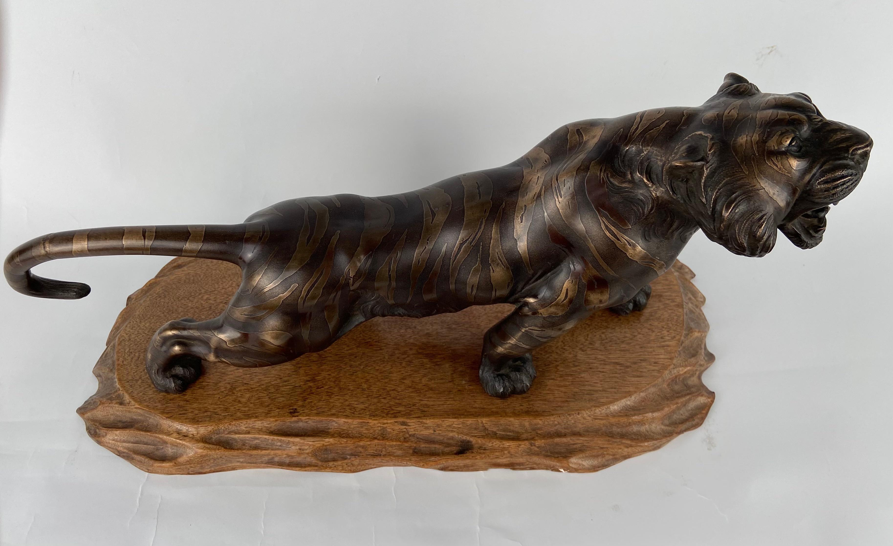 Japanischer Tiger (Bronze) im Angebot