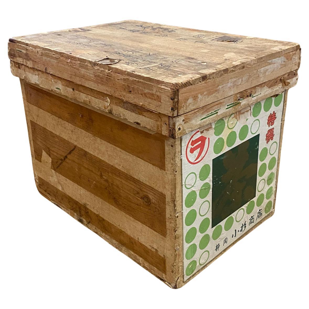 Japanese Tin Lined Tea Storage Box