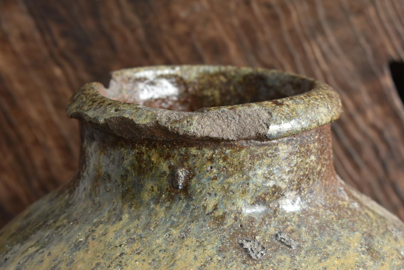Japanese Tokoname Jar 14th-16th Century Muromachi Period / Tsubo / Old Pottery 2