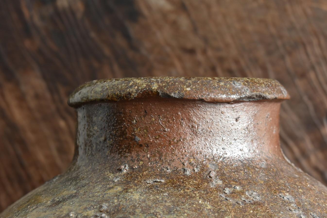 Japanese Tokoname Jar 14th-16th Century Muromachi Period / Tsubo / Old Pottery 3