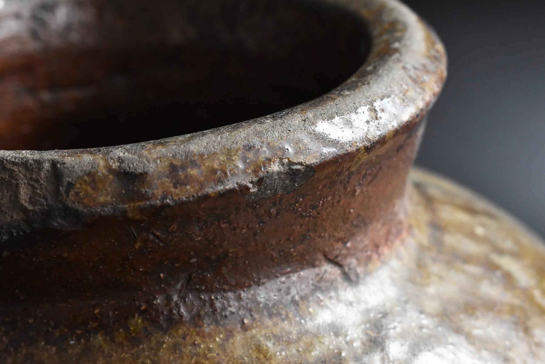 Japanese Tokoname Pot 14th-16th Century Muromachi Period / Tsubo / Old Pottery 4