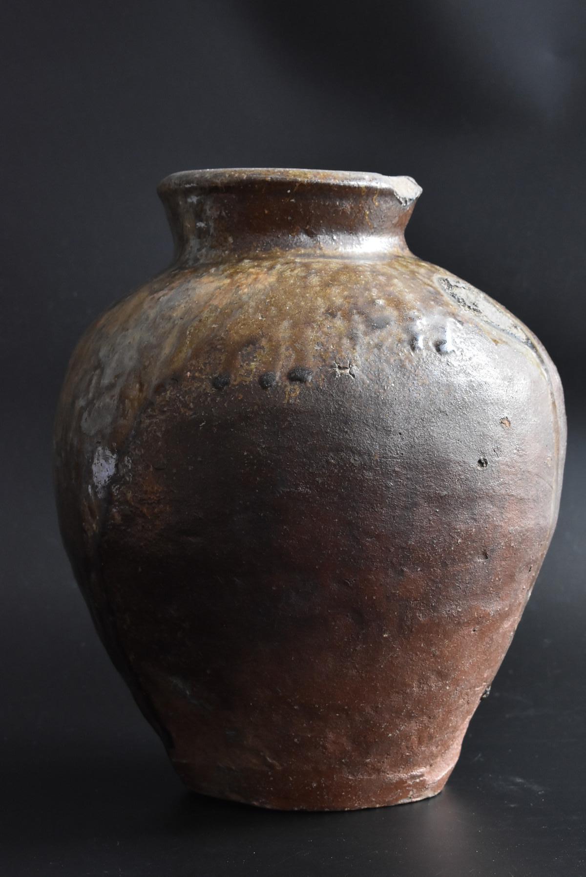 Hand-Crafted Japanese Tokoname Pot 14th-16th Century Muromachi Period / Tsubo / Old Pottery