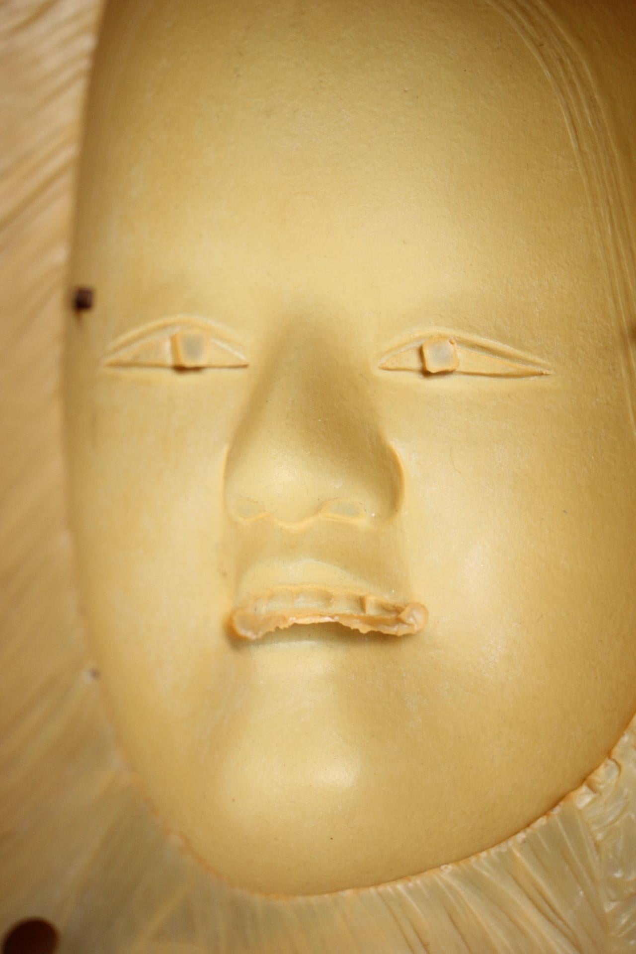 Japanisches traditionelles Craft Noh Noh Maskenform im Angebot 5