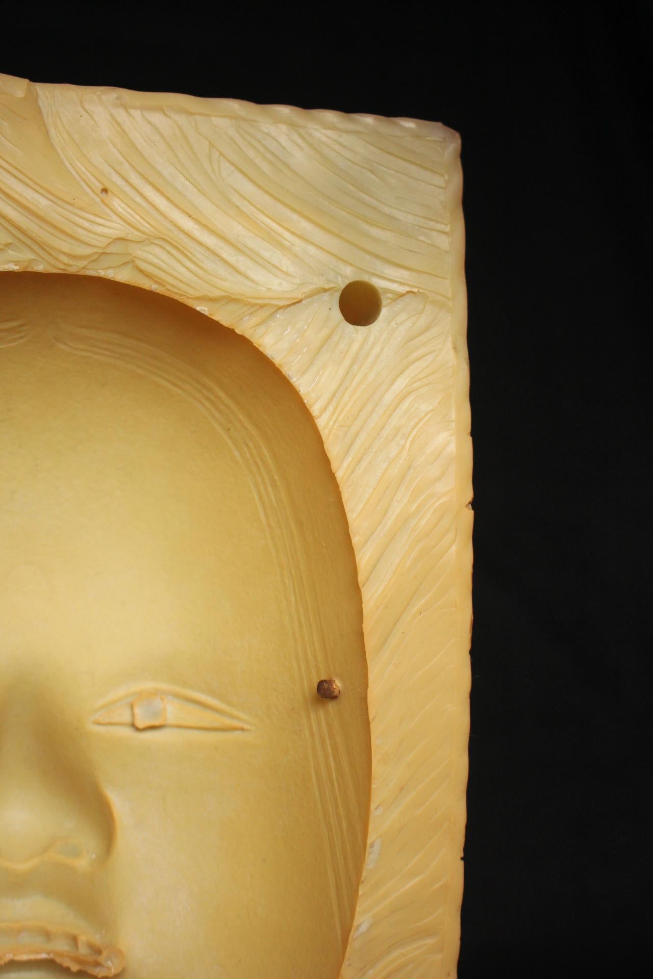 Japanisches traditionelles Craft Noh Noh Maskenform im Angebot 4