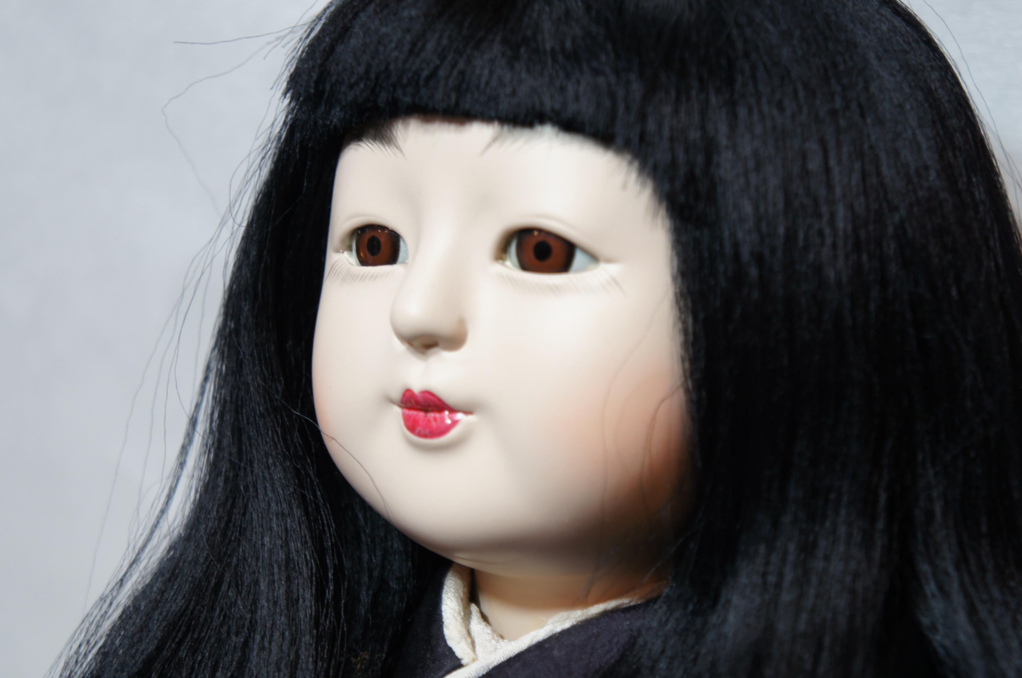 Japanese Traditional Kimekomi Ichimatsu Boy Doll, 1960s For Sale 4