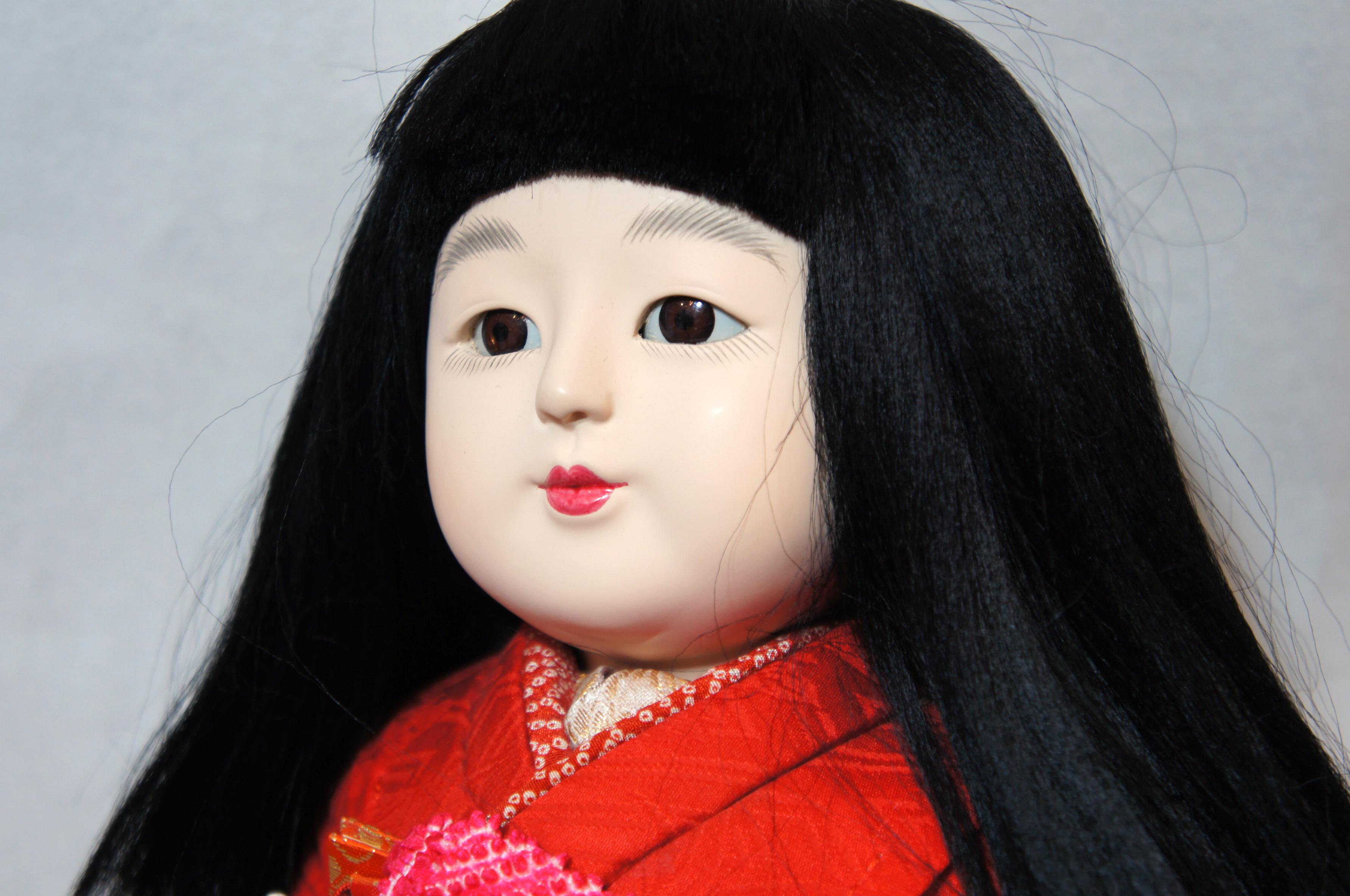 Japanese Traditional Kimekomi Ichimatsu Girl Doll, 1960s For Sale 9