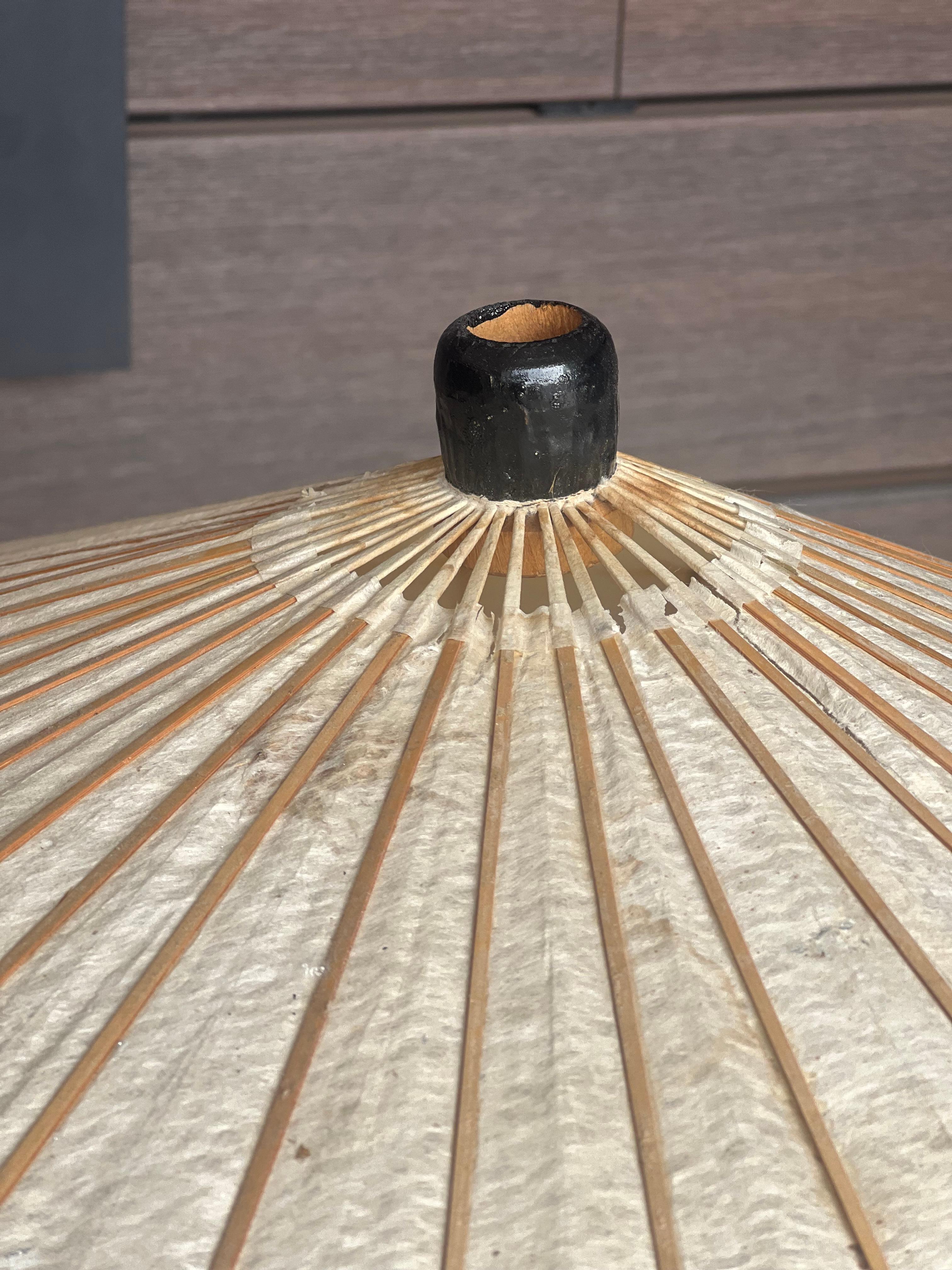 Japanische Dreibein-Stehleuchte, Kasa 60er-Jahre (Moderne der Mitte des Jahrhunderts) im Angebot
