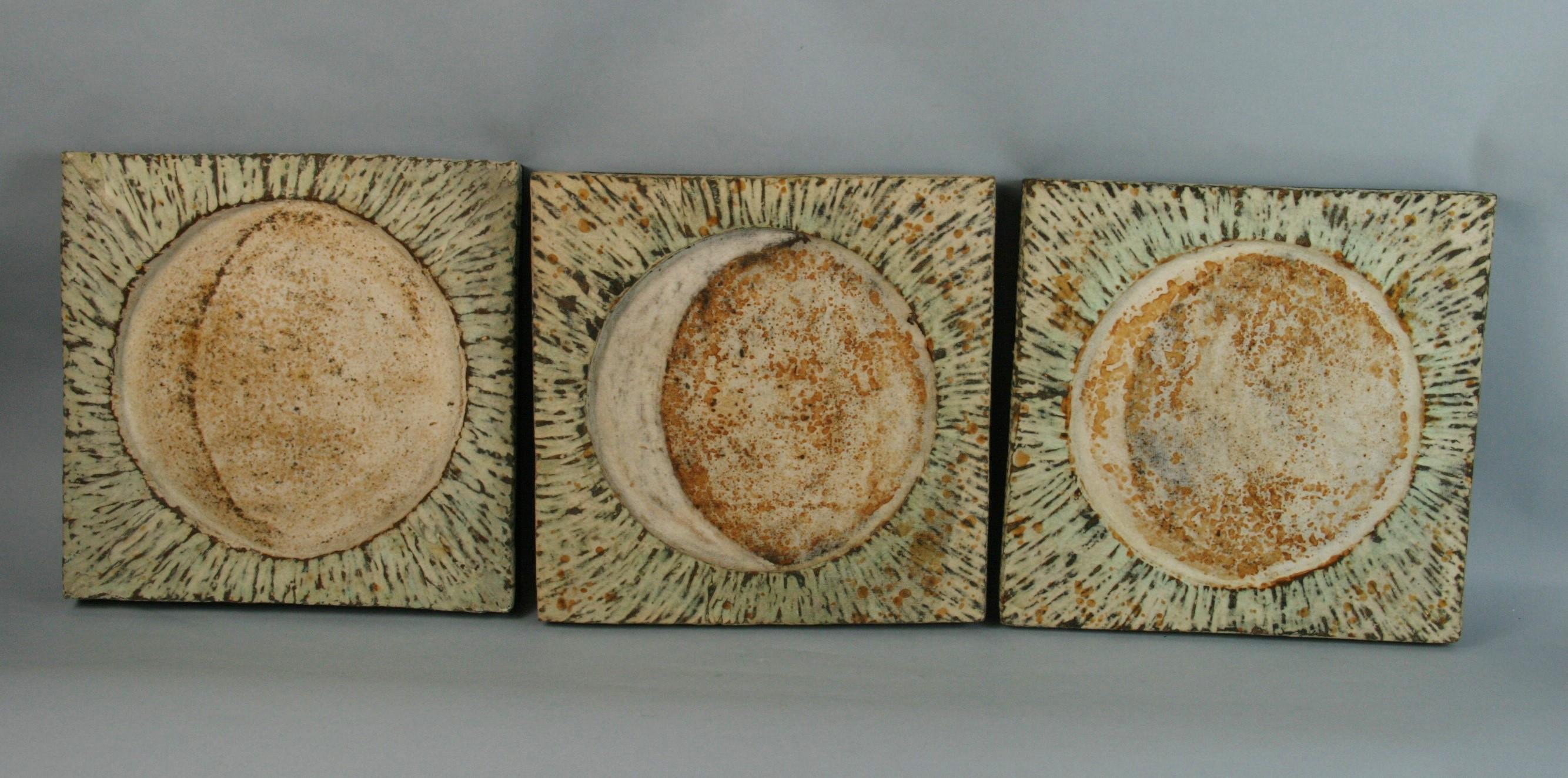 Japanese triptych made from wood surfaced with Japanese hand made paper
each piece 13 x 13 x 1.75 total dimension 39 x 13 x 1.75
