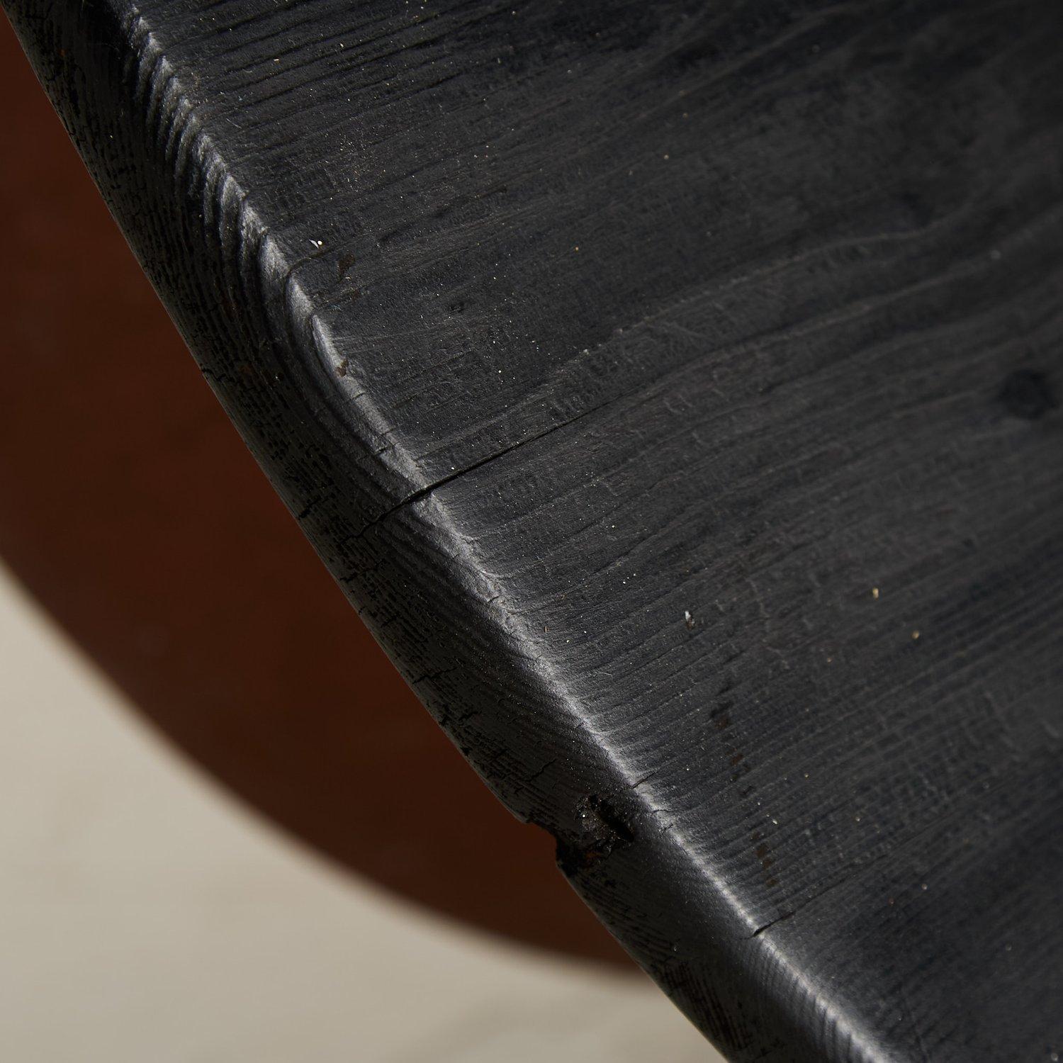 Japanese Trunk Coffee Table with Charred Pitch Pine Top, Meiji Period 3