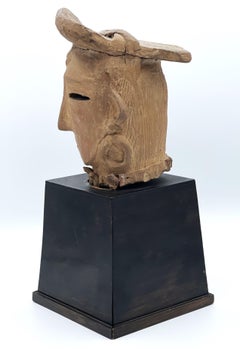 Japanese Tumulus Period Unglazed Terracotta Haniwa of a Woman’s Head, 3rd/4th C.