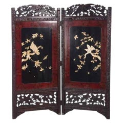 Japanese two-panel folding screen