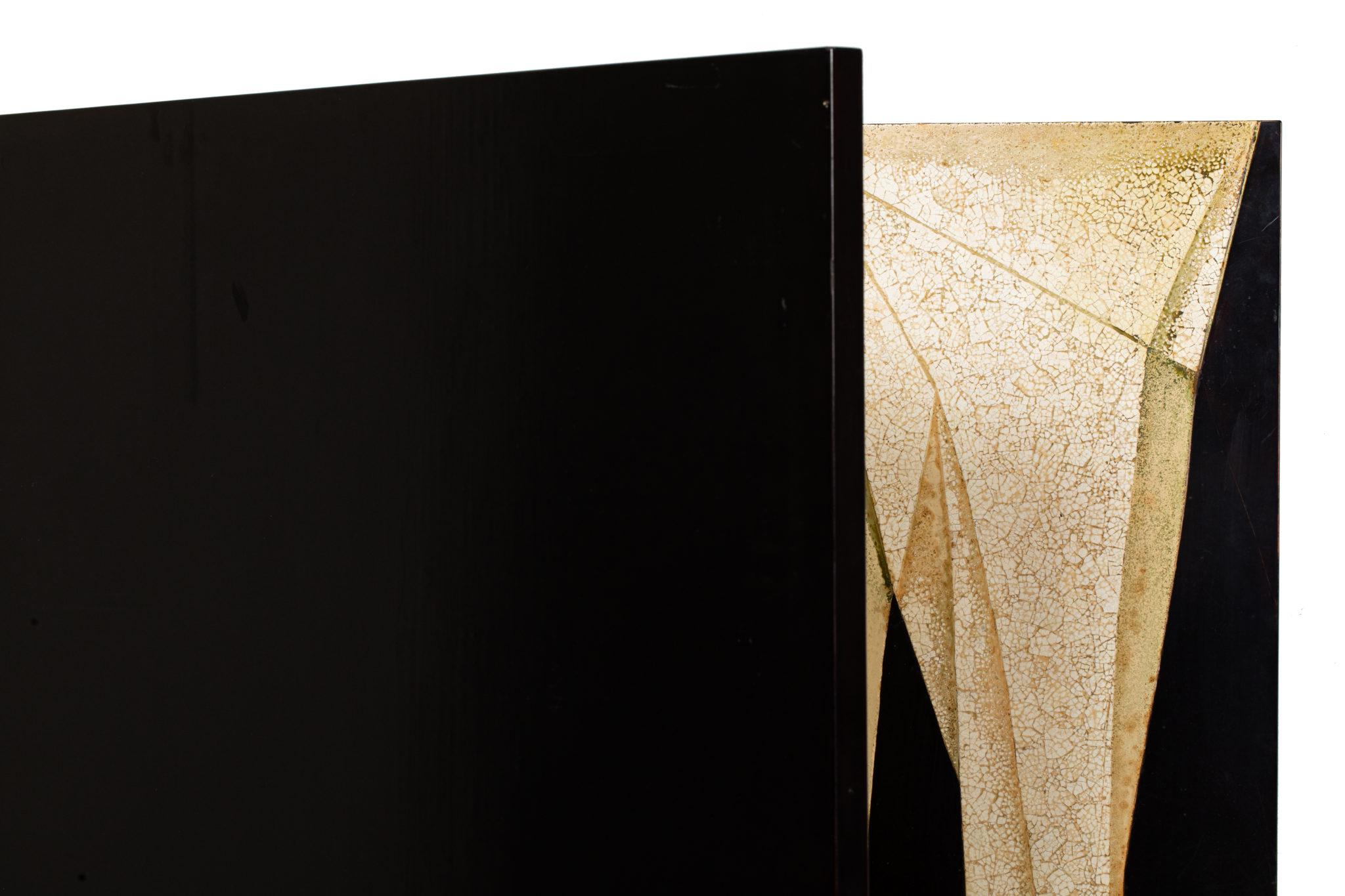 Japanese Two Panel Screen Abstract Design For Sale 6