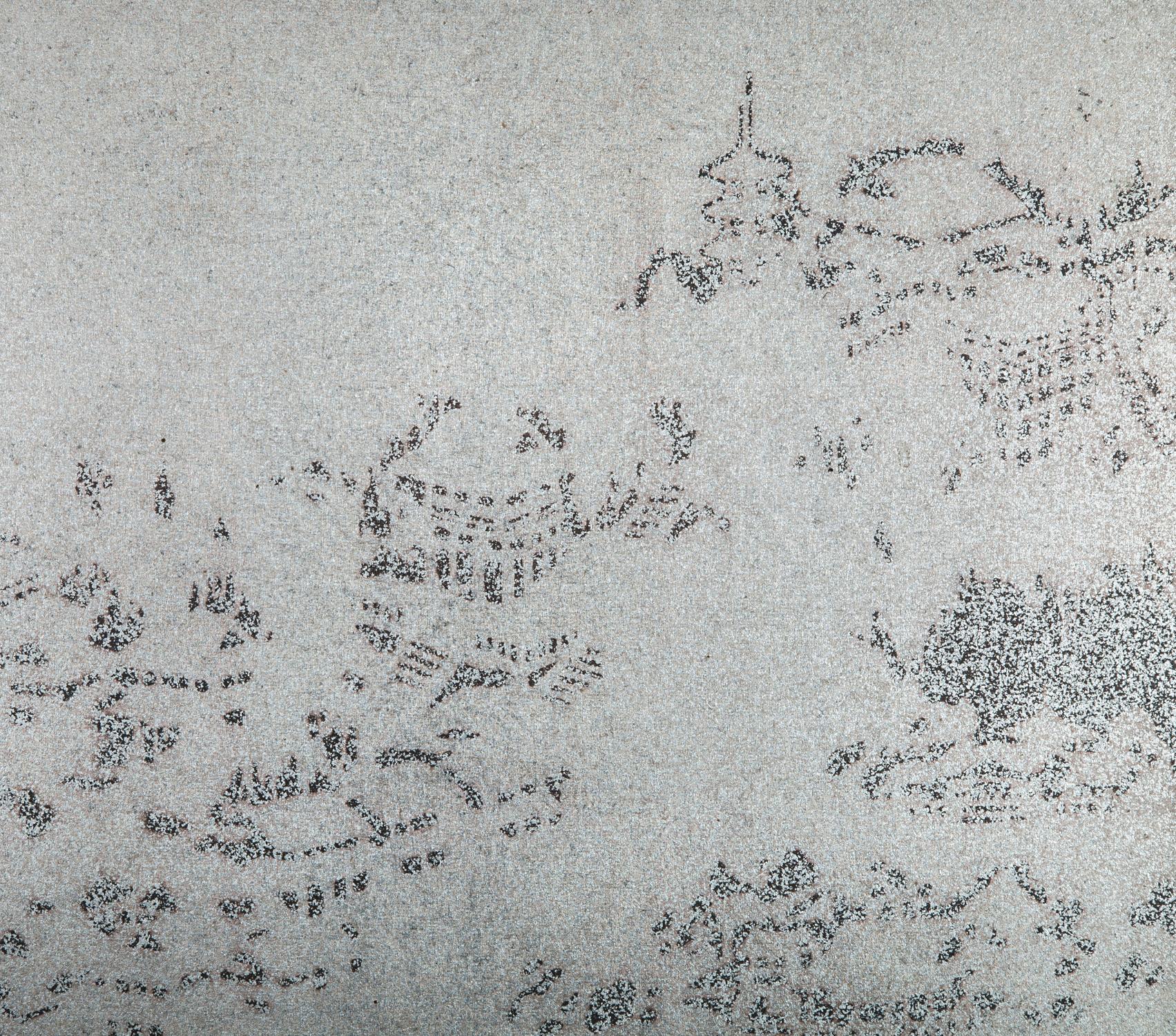Meiji Japanese Two-Panel Screen Abstract Landscape of the Higashiyama Hills, Japan