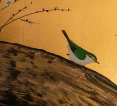 Japanese Two Panel Screen: "Autumn Day in the year 1931 (Xinwei)"