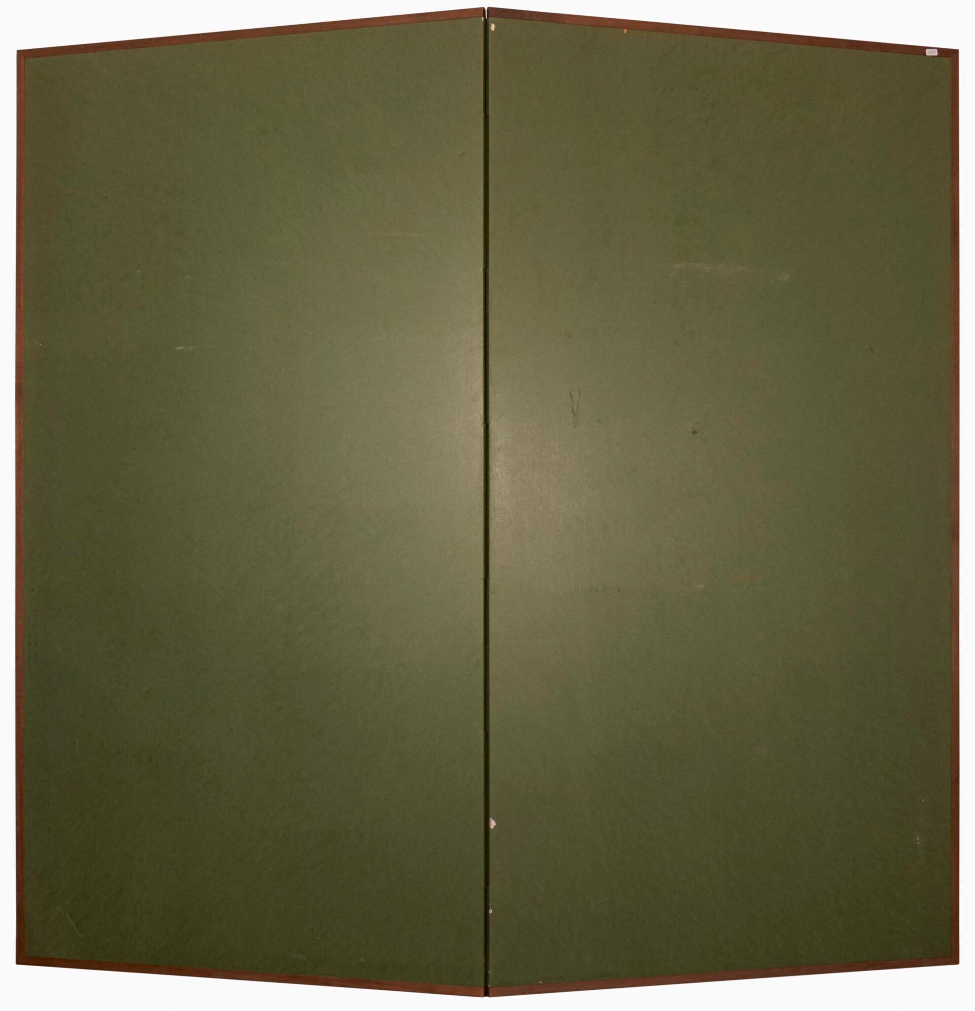 Japanese Two Panel Screen: Blue Vine For Sale 6