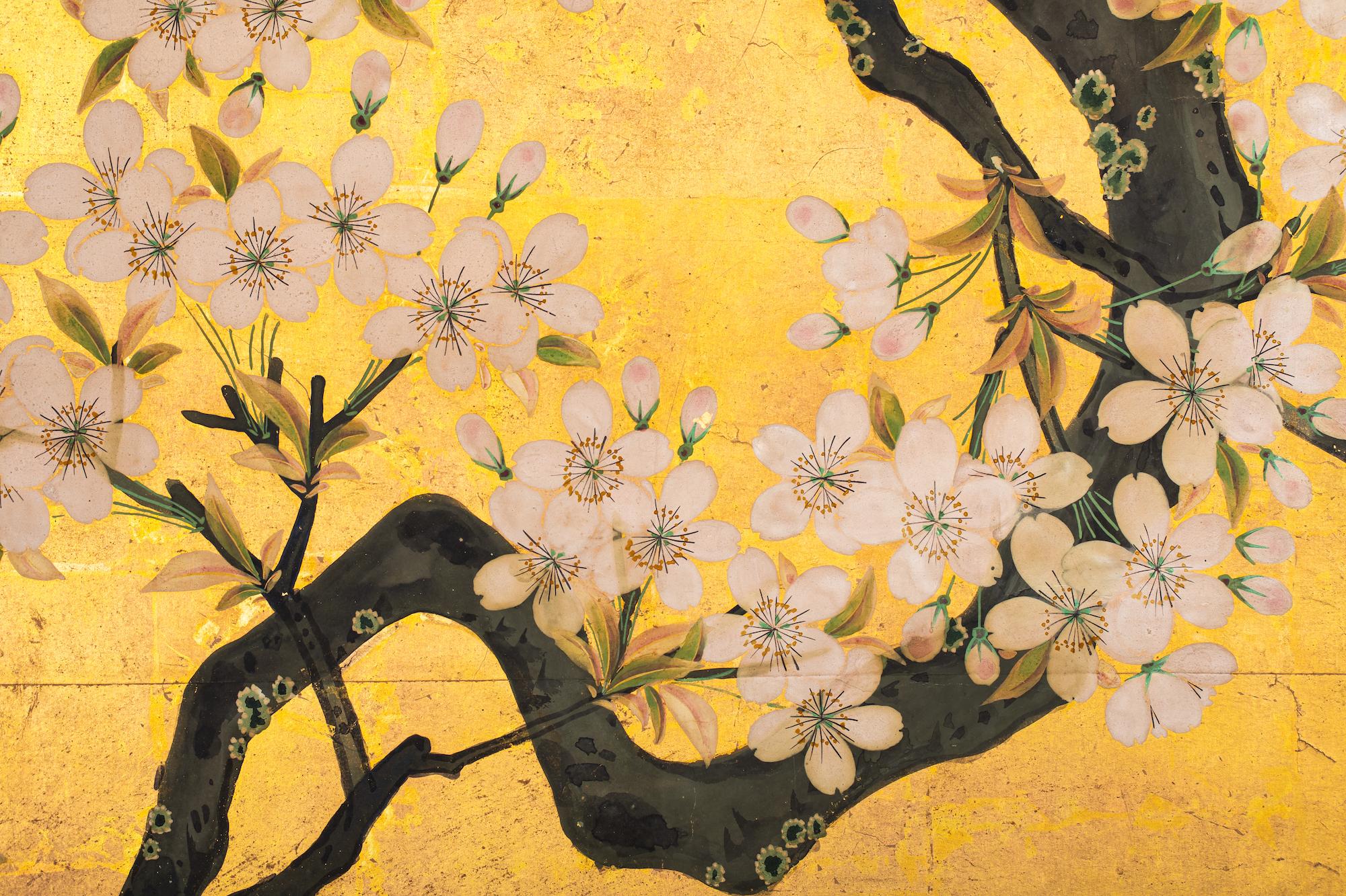 japanese art with gold