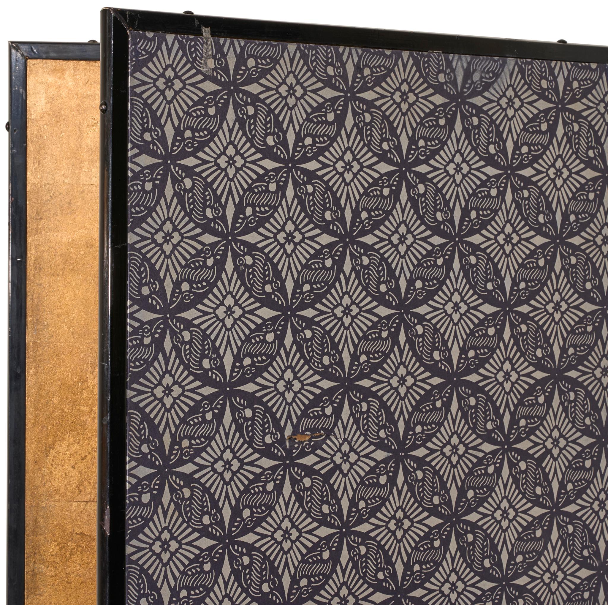 Japanese Two Panel Screen: European Hounds For Sale 1