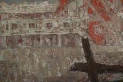 Japanese Two Panel Screen Harbor Scene in Abstract Form